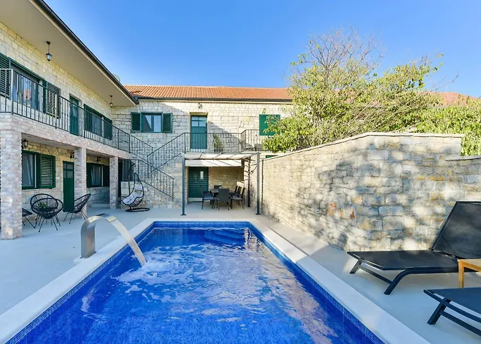 Stone Villa Didovi Snovi With Heated Pool Lisane Ostrovicke fotorgafie
